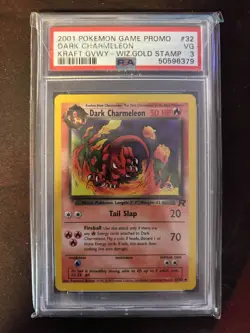 Dark Charmeleon 2001 Pokemon Game Promo Wizards of the coasts GOLD STAMP PSA3 VG - Image 1