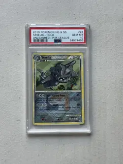 2010 Pokemon Holo Unleashed League Promo Steelix 24/95 PSA 10 - Image 1