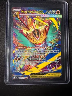 Pokemon Mega Hawlucha EX 283/217 Full Art Holo 250 HP 120 ATK Basic Fighting EX - Image 1