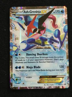 Pokemon Ash-Greninja EX XY133 XY Holo Promo Basic Ninja Blade - Image 1
