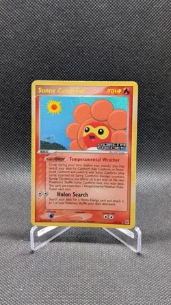 2005 Pokemon EX Delta Species Sunny Castform Stamped Reverse Holo LP - Image 1