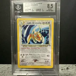 Pokemon (2002) Light Dragonite Neo Destiny -14/105 Holo BGS 8.5 NM MT+ - Image 1