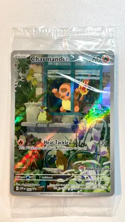 Sealed Charmander #044 Pokemon Center Promo Obsidian Flames Pokemon Center ETB - Image 1