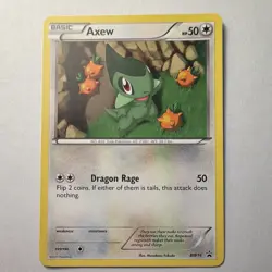 Pokemon Axew BW10 Black & White Holo Promo Basic Dragon 50 HP 50 Attack PROMO - Image 1