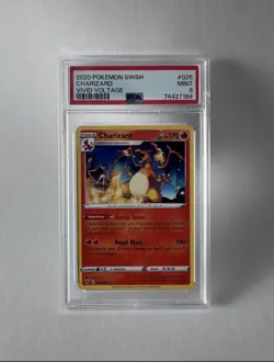 2020 Pokemon SWSH Vivid Voltage #025 Non-Holo Rare Charizard PSA 9 Mint - Image 1