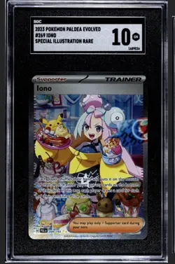 Iono 269/193 Sv02: Paldea Evolved Pokemon TCG Special Illustration Rare - Image 1