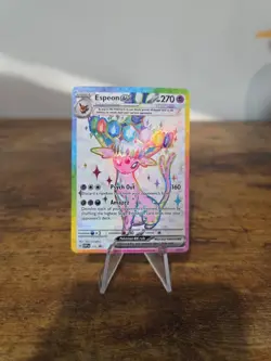 Pokemon TCG Espeon ex 175 Prismatic Evolutions Premium Figure Collection Promo - Image 1