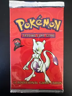 Pokemon WOTC Base Set 2 Booster Pack Vintage Sealed TCG Mewtwo Artwork - Image 1