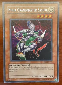 Yu-Gi-Oh! Ninja Grandmaster Sasuke DR3-EN019 UNL Rare - VLP - Image 1