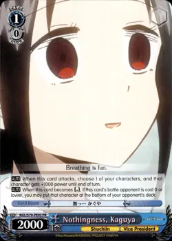 Weiss Schwarz Kaguya-sama Love is War Kaguya KGL/S79-P02 PR Promo English - Image 3