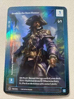 Wonders of the First Bradwin the Rum Hunter OCM Foil #34/99 Call of the Stones - Image 1