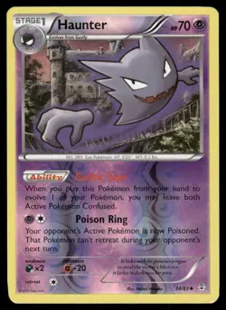 Pokemon Cards Haunter 34/83 Reverse Holo Generations Uncommon NM *3 - Image 1
