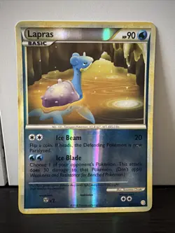 Pokemon TCG Lapras HeartGold SoulSilver Card 24/123 Rare - Image 1