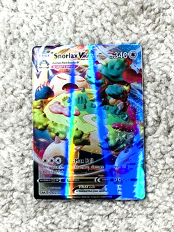 Snorlax VMax HP340 G-Max Fall #142/202 Holo Fan Art Display Collector Card NM! - Image 1