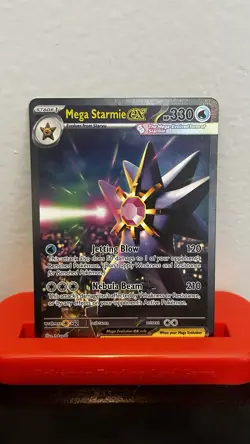 Pokemon Mega Starmie EX 118/088 Foil Card 330 HP Water Stage 1 English - Image 1