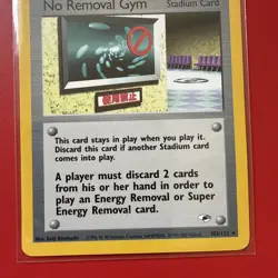 Pokemon Trainer Card - No Removal Gym Gym Heroes 103/132 Rare - Image 4