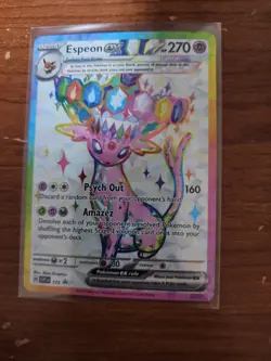 Espeon Ex 175 Promo Card Prismatic Evolutions Pokemon Card Near Mint - Image 1