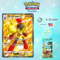 Pokemon TCG Pocket - Armarouge ex Full Art Card (English) - Image 1
