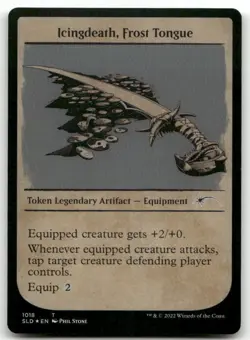 Icingdeath, Frost Tongue Token (Showcase) #1018 (Foil) NM Secret Lair Drop - Image 1