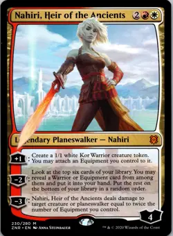 Nahiri, Heir of the Ancients 230 Mythic Zendikar Rising Magic: The Gathering LP - Image 1