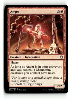 MTG | Anger | CMA | Regular | Moderately Played | English - Image 1