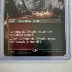 Magic: The Gathering Commercial District Borderless Land Rare MKM Sergey Glusha… - Image 4