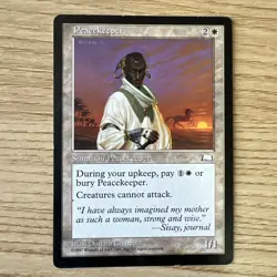 Peacekeeper (NM) Weatherlight WTH Magic MTG Never Played - Image 1