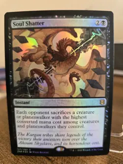 Soul Shatter 1x FOIL ZNR MTG Zendikar Rising Rare MINT black - Image 1