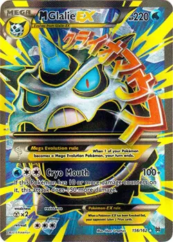 Damaged Mega-Glalie-EX - 156/162 - Full Art Ultra Rare Pokemon BREAKthrough - Image 1