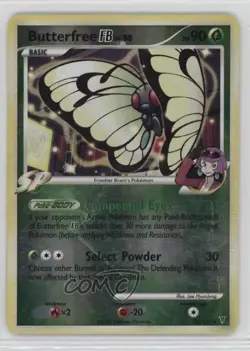 Butterfree FB Reverse Foil Pokemon Platinum Supreme Victors #17 2009 - Image 1