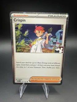 Play! Pokemon Prize Pack Series 7 Stellar Crown Cosmo Holo 133/142 Crispin - Image 1