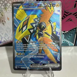 Pokemon TCG Tapu Koko ex Paradox Rift 222/182 Holo Ultra Rare - Full Art - NM - Image 1