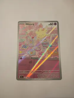 Pokemon Milcery - Illustration Rare Holo SV07: Stellar Crown 152/142 NM - Image 1