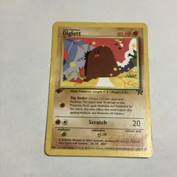 Pokemon TCG - Diglett 52/82 - Team Rocket - 1st Edition - Image 1