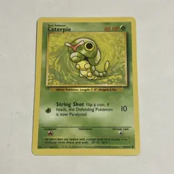 1999 Pokemon Game Base Set #045/102 Caterpie Common - Image 1