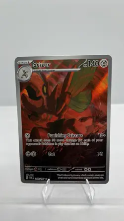 Pokemon Scizor SV03: Obsidian Flames 205/197 Illustration Rare Stage 1 140 HP H… - Image 1