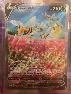 Pokemon TCG Astral Radiance Beedrill V 161/189 Ultra Rare Holo English - Image 1