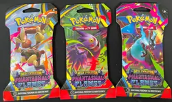 Pokemon TCG: Mega Evolution Phantasmal Flames Sleeved Booster Pack x3 SEALED NEW - Image 1