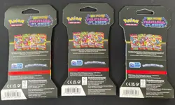 Pokemon TCG: Mega Evolution Phantasmal Flames Sleeved Booster Pack x3 SEALED NEW - Image 2