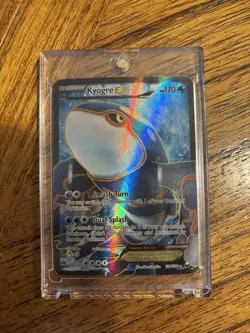 Pokemon TCG Kyogre EX Dark Explorers 104/108 Full Art Holo Ultra Rare 170 HP - Image 1