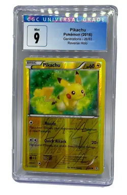 CGC 9 Pikachu Generations 26/83 Reverse Holo Pokemon TCG Mint 2016 - Image 1