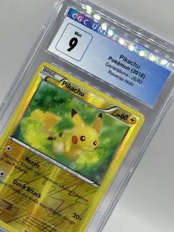 CGC 9 Pikachu Generations 26/83 Reverse Holo Pokemon TCG Mint 2016 - Image 2