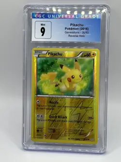 CGC 9 Pikachu Generations 26/83 Reverse Holo Pokemon TCG Mint 2016 - Image 4