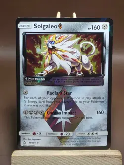 MP Pokemon TCG Solgaleo Prism Ultra Prism 89/156 Holo Rare - Image 1