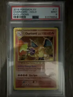 2016 Pokemon XY Charizard Holo #11 PSA 9 - Image 1