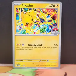 Pikachu SVP 225 Black Star Promo World Championship 2025 Stamp Pokemon TCG - Image 1