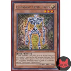 Yugioh Chronomaly Crystal Bones REDU-EN012 Rare 1st Edition NM - Image 1