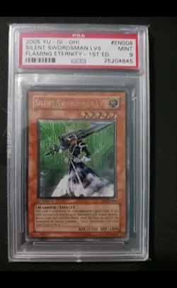 Yugioh PSA 9 Silent Swordsman LV5 Ultimate 1st Edition FET-EN008 - Image 1