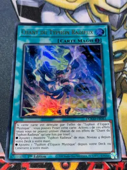 CARTE Yu Gi Oh CHANT DU TYPHON RADIEUX DOOD-FR061 1ere edition - Image 1