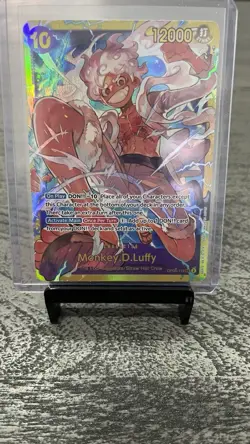 One Piece Monkey D Luffy OP05-119 Card Rare Holo - Image 1